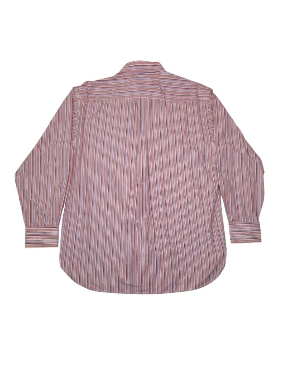 Tommy Hilfiger Mens Long Sleeve Striped Button-Up Shirt Large Cotton Multicolor - Picture 5 of 9